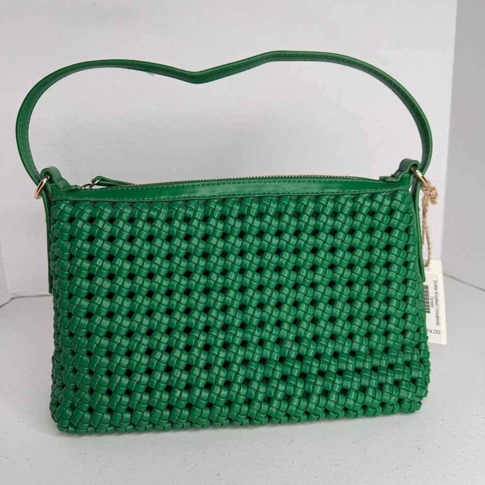 Urban Expressions Green Woven Shoulder Bag